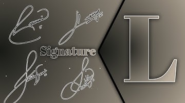 L Signature Style / L Name Signature Tutorial
