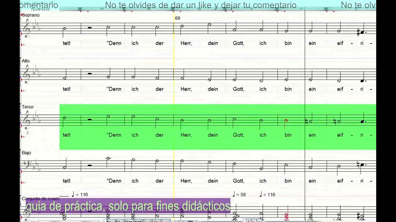 Elias Mendelssohn Nº5 TENOR guia - YouTube