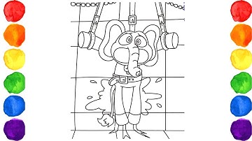 How to color Bubba Bubbaphant Smiling Critters Poppy Playtime Chapter 3 🌈Happy Coloring🌈