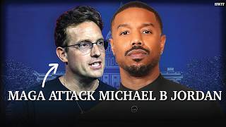 MAGA Stooge Benny Johnson Almost BURSTS INTO TEARS After Michael B Jordan Wins Oscar For Best Actor