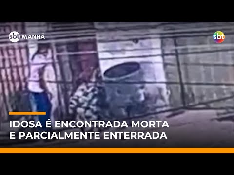Video idosa-e-encontrada-morta-e-parcialmente-enterrada-em-casa-em-contagem-mg-sbt-manha