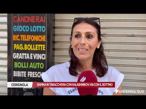 Video 26 GIUGNO 2026 CERIGNOLA, RAPINA IN TABACCHERIA CON KALASHNIKOV, VIA CON IL BOTTINO
