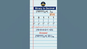 How to find Binary to Decimal -23  #numberconversion #binarynumbers #codecompiler19