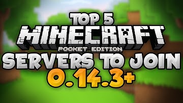 TOP 5 SERVERS for MCPE (0.14.3+) - Prison, CTF, SG, & More!!! - Minecraft PE (Pocket Edition)