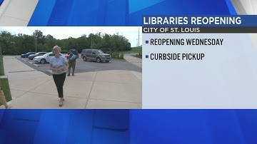 St. Louis public libraries to reopen after being closed for months due to COVID-19