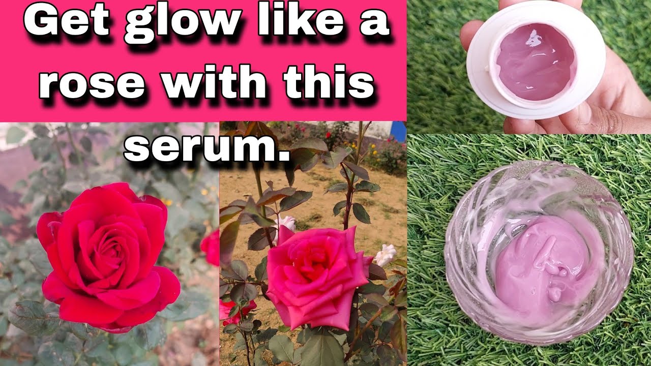DIY Rose Glow Serum || Rose Cream For Pink Glow/ Pink Skin 🥰 