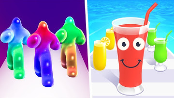 ✅ Blob Runner 3D 🆚 Juice Run - Max Level ASMR Gameplay iOS,Android Walkthrough Mobile Game Y26J5D