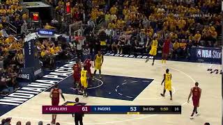NBA, playoff 2018, Cavaliers vs. Pacers, Round 1, Game 3, Move 31, J.R. Smith, 3 pointer