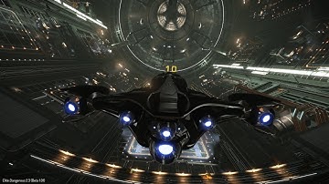 Elite: Dangerous - Commanders 2.3 Beta 1 - Landing a Cutter in external view