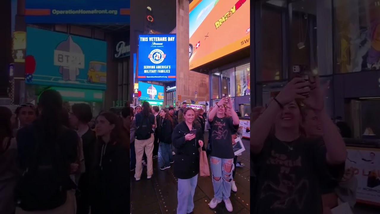 Times Square, New York Friday Night 