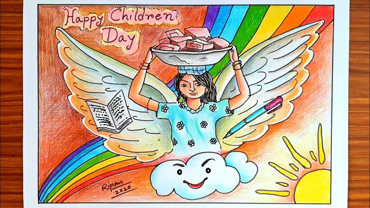 Universal Children's Day Drawing Vector in PSD, Illustrator, EPS, SVG, JPG,  PNG - Download | Template.net