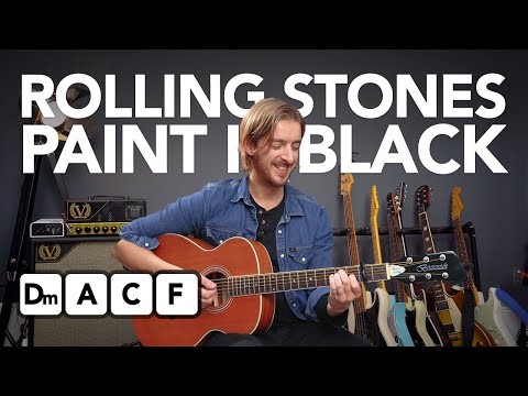 Learn PAINT IT BLACK by The Rolling Stones (made easy)