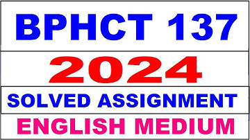 bphct 137 solved assignment 2023-24 | bphct 137 solved assignment in english 2024 | bphct 137 2024
