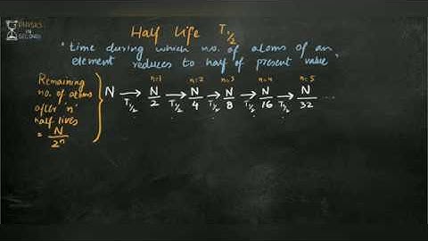 Half life and its mathematical results