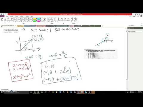 ACT Maths/ SAT 2 Maths Level 2: Polar Coordinates FUNDAMENTALZ