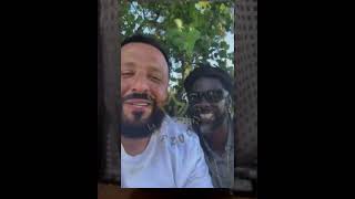 Dj Khalid and Buju banton vibin in Miami