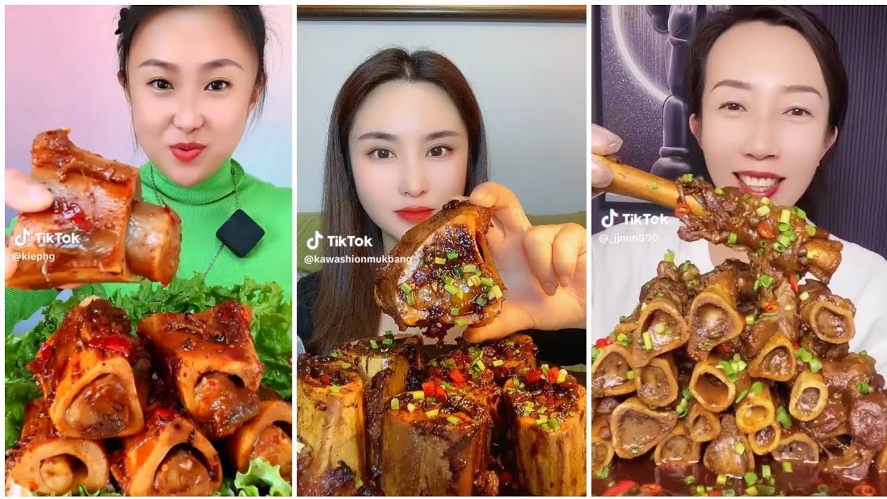 (2X SPEED) Bone Marrow TikTok MUKBANG