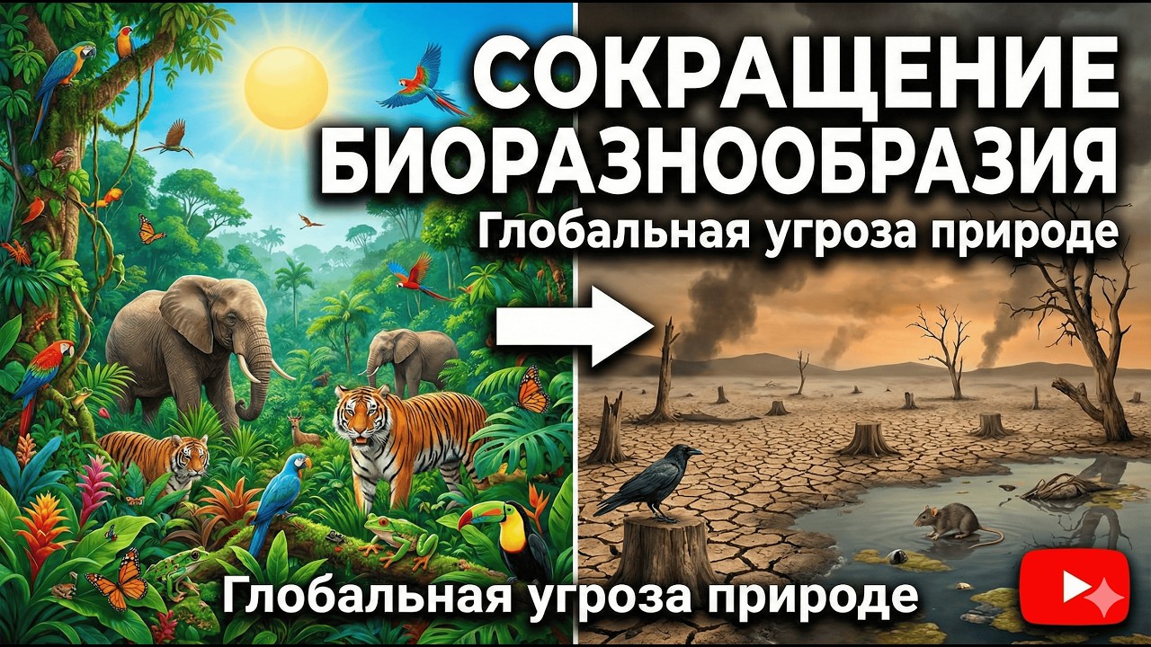 Разбор темы: Шестое массовое вымирание? Почему сокращение биоразнообразия угрожает человечеству