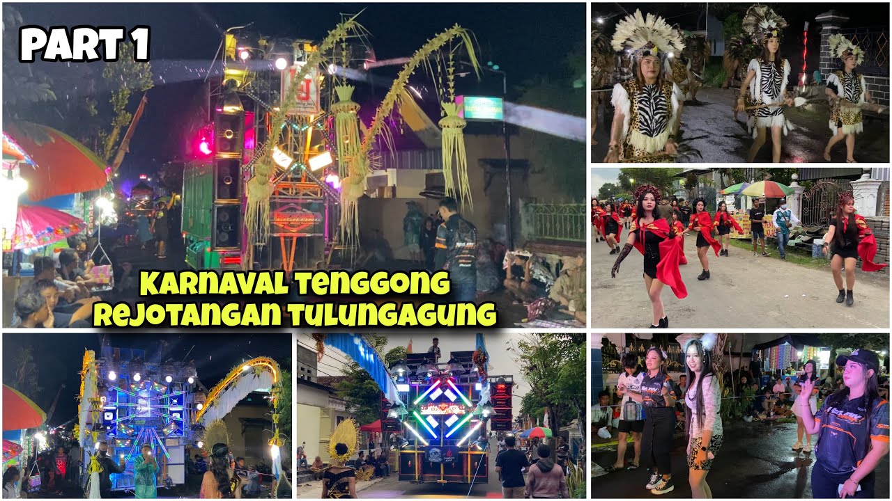 КАРНАВАЛ В ДЕРЕВНЕ ТЕНГОНГ РЕДЖОТАНГАН ТУЛУНГАГУНГ 2025 ЧАСТЬ 1