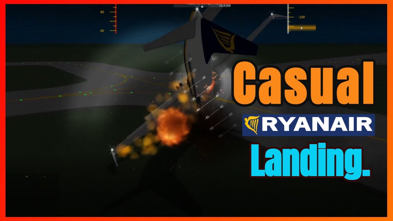 Casual Ryanair Landing Swiss001landing Flightline Roblox Youtube - roblox landing announcement
