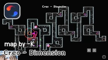 [ADOFAI custom][클리어 영상]Dimension(music by Creo)(map by -K)