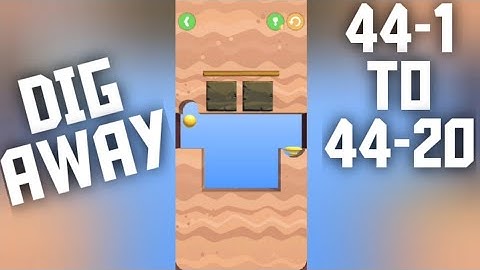 Dig this game|Level 44-1 — 44-20 walkthrough|Dig away level 1 to 20 completed