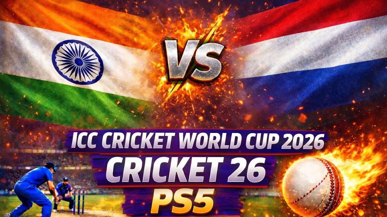 INDIA VS NETHERLANDS 🔥: World cup clash Cricket 26 PS5 Highlights 