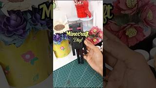 Minecraft inspired DIY✨🎮 #diy #minecraft #enderman #cardboardcraft #trending #art #shorts #viral