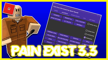 ✔️[WORKING]✔️ NEW ROBLOX EXPLOIT: PAIN EXIST 3.3 | FREE JAILBREAK ADMIN PANEL, AND MORE!!