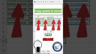 Multiple Range Copy Paste Hack That Works #excelshorts #timesavers #tips #tips #tricks