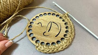 картинка: Интересно, что получится? 😉 Вязание из джута крючком | Soft decor new