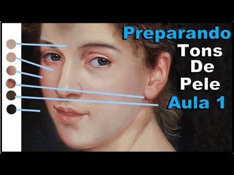 Retrato a Oleo Passo a Passo / Aula 1 / Descubra Como Fazer Tons de Pele.