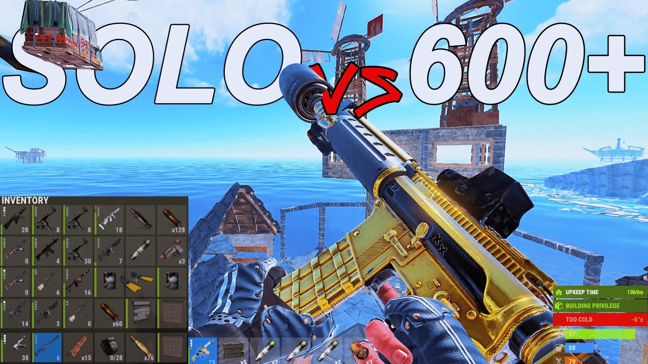 DOMINATING WIPEDAY as a 12,000 Hour SOLO on 600+ Pop! - Rust Movie