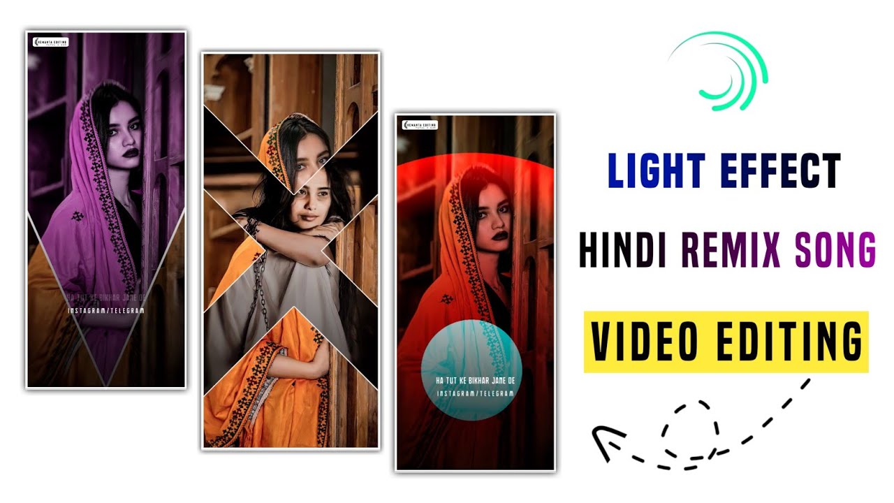 1 Photo Status Video Editing Light Effect Status Editing Hindi Remix Song Status Editing