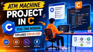 💻 ATM Machine Project in C | Real-Time Working Explained Step by Step (Beginner Friendly 2026)
