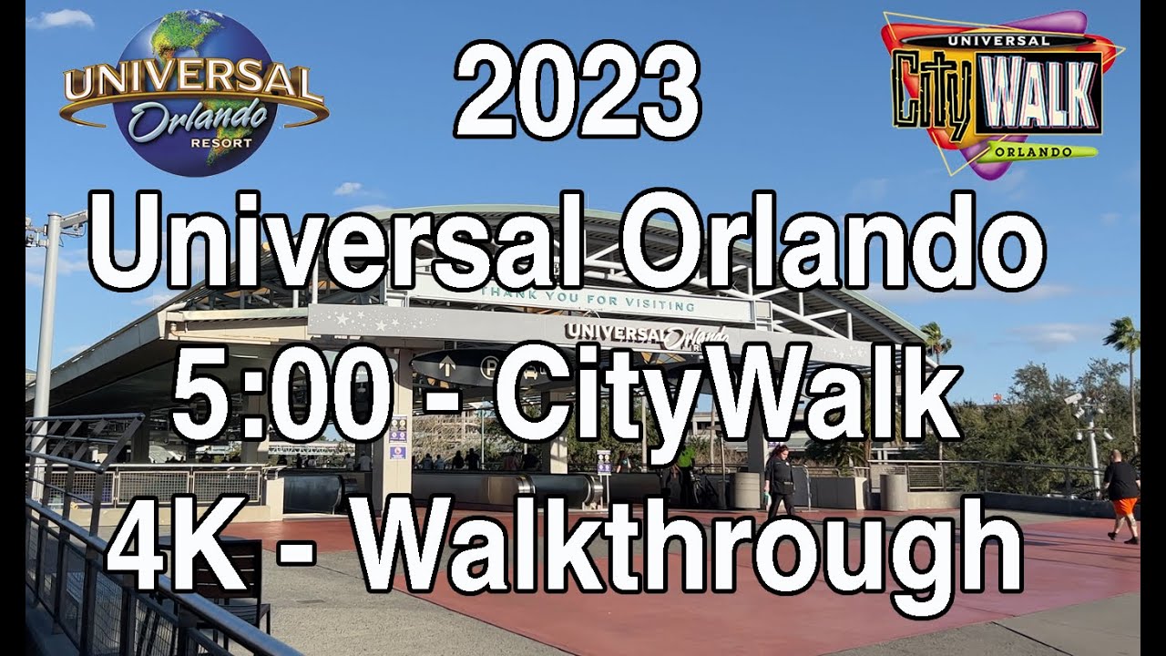 4K Universal Orlando - CityWalk 