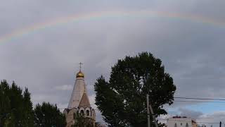 Радуга над Свято-Троицкой церковью в Балаково