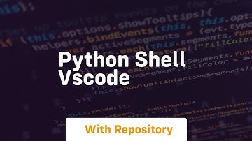 python shell vscode