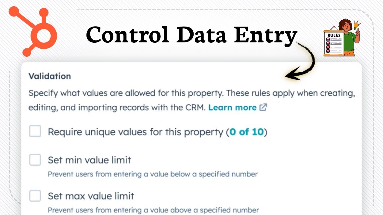 How to Set validation rules for HubSpot (Basic Data Accuracy) - YouTube