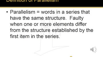 Sentence Parallelism