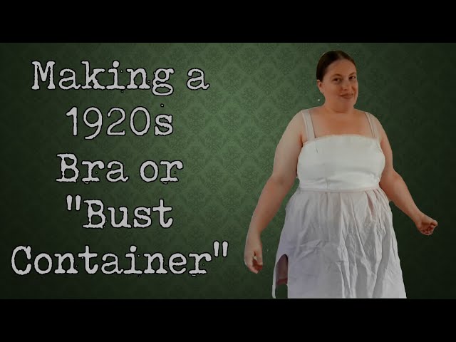 E-pattern Early 1920s Compression Bandeau and Brassiere Bust 38 1920s 20s  Bra Underwear Wearing History 