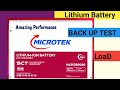 MICROTEK LITHIUM-ION BATTERY BACK UP AND CAPACITY | lithium battery backup 405 watt load #microtek