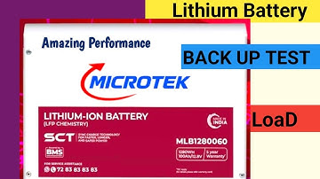 MICROTEK LITHIUM-ION BATTERY BACK UP AND CAPACITY | lithium battery backup 405 watt load #microtek