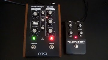 Moog Moogerfooger MF-104M Analog Delay vs. Moog Minifooger MF Delay