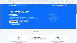 HealthApp — AI-Powered Medical Hub screenshot 1
