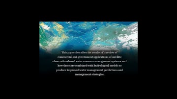 Water resource monitoring systems and the role of satellite observations | RTCL.TV