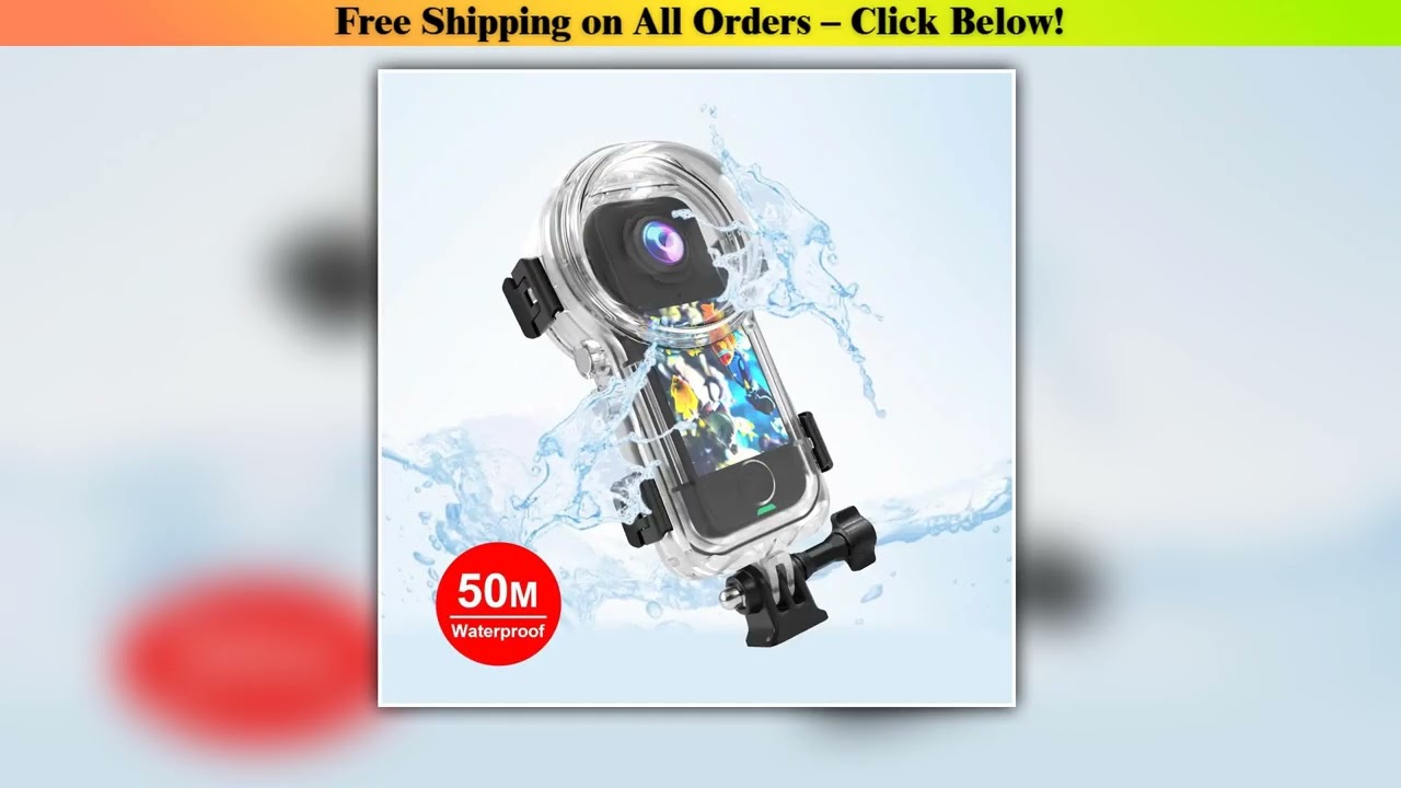 PULUZ 50m Waterproof Sealed Diving Case for Insta360 X4 Air Camera Accessories Photo Video Taking