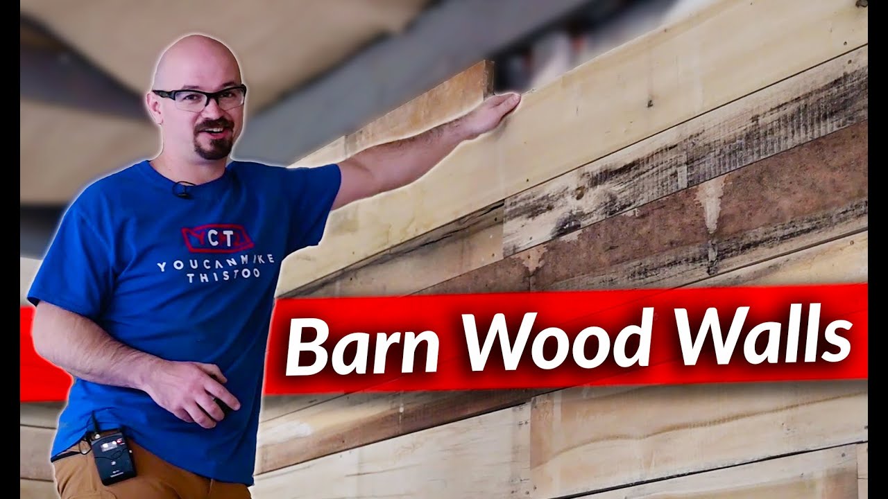 Install Barn Wood Walls | Dream Shop Ep9