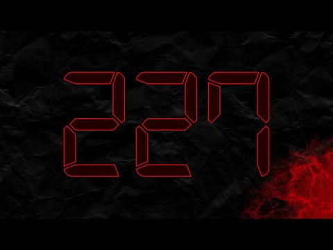 Countdown from 227 to 0 in RED