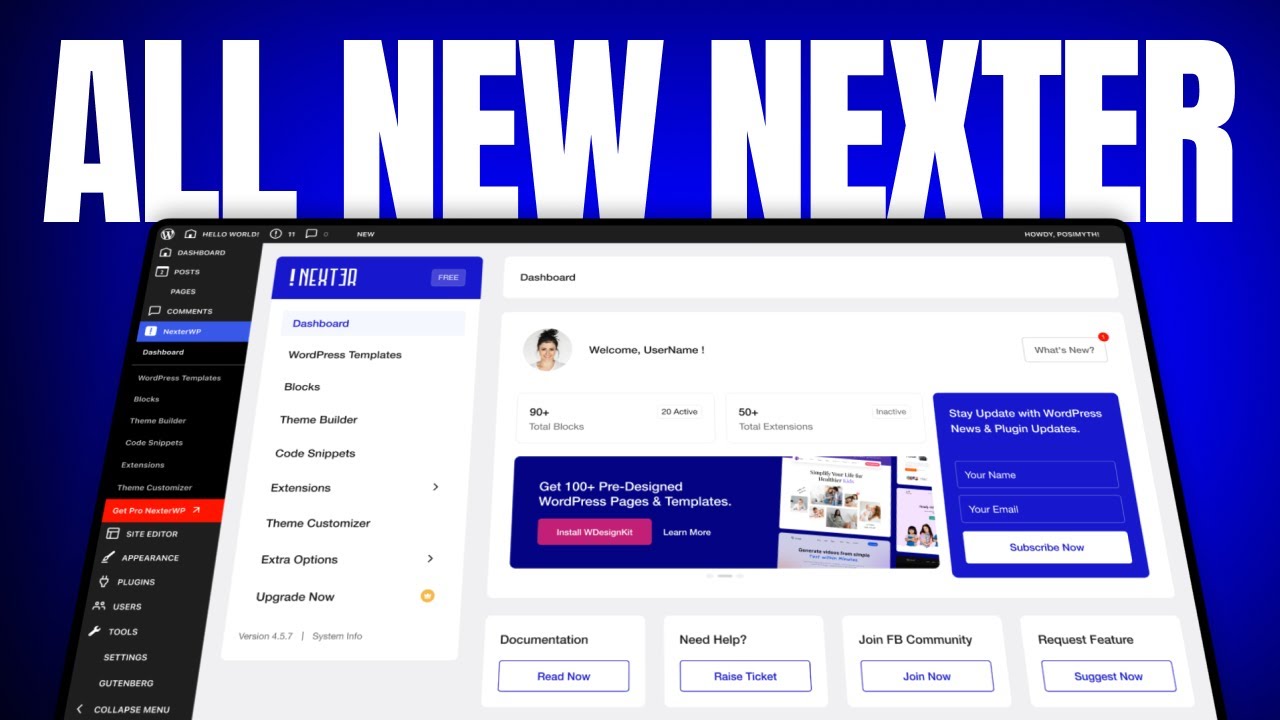 Что нового в Nexter? Новая панель управления, конструктор тем, повышение производительности и мно...